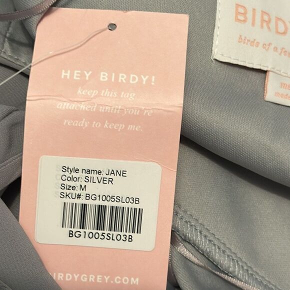 Birdy grey Jane silver women’s maxi dress size M - Picture 9 of 11